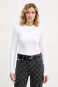 Calvin Klein Jeans longsleeve z elastanem biały LV047E205G
