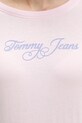 Tommy Jeans longsleeve bawełniany DW0DW21844 różowy