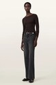 AllSaints longsleeve W270JB brązowy