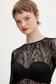 Μπλουζάκι HUGO Dulietta 50554252 μαύρο