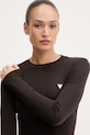 Guess longsleeve SONIA brązowy V6RI00.KD741