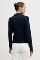 Tommy Hilfiger longsleeve bawełniany WW0WW47850 granatowy SS26