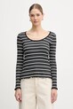 Tommy Hilfiger longsleeve regular czarny WW0WW47814