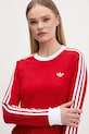 Tričko s dlhým rukávom adidas Originals červená KD3685
