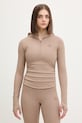 adidas by Stella McCartney bluza treningowa z kapturem beżowy KF4033