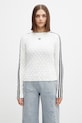 adidas Originals sweter z dodatkiem wełny damski okrągły beżowy KS6461.