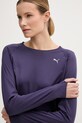 Puma longsleeve sportowy Run Velocity fioletowy 526581