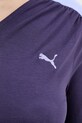 Puma longsleeve damski z bawełną Asymmetric Longsleeve 634623 fioletowy