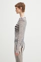 Jean Paul GAULTIER bluzka Morphing Stripes 26.01.W.TO446.M019P granatowy SS26