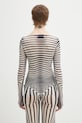 Odzież Jean Paul GAULTIER bluzka Morphing Stripes 26.01.W.TO446.M019P granatowy
