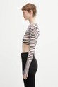 Jean Paul GAULTIER longsleeve Morphing Stripes 26.01.W.TO447.M019P beżowy SS26