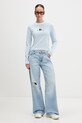 Guess Jeans longsleeve W6RI17.J1314 niebieski SS26
