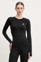 adidas Performance longsleeve treningowy z elastanem czarny KD2210