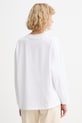 Pamučna majica dugih rukava American Vintage GIX02C bijela SS26