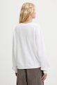 Oblečenie Bavlnené tričko s dlhým rukávom American Vintage SON02IG biela