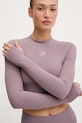 adidas by Stella McCartney crop top damski fioletowy JY8142