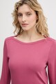 United Colors of Benetton longsleeve bawełniany różowy 3GA8D10C4