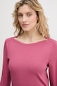 Bavlněné tričko s dlouhým rukávem United Colors of Benetton růžová 3GA8D10C4