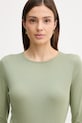 United Colors of Benetton longsleeve bawełniany zielony 3GA8D10CF