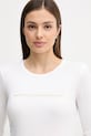 United Colors of Benetton longsleeve bawełniany biały 3GA8E16G0