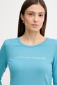 United Colors of Benetton longsleeve bawełniany niebieski 3GA8E16G0