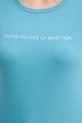 United Colors of Benetton longsleeve bawełniany 3GA8E16G0 niebieski