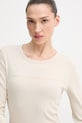 United Colors of Benetton longsleeve bawełniany beżowy 3GA8E16G0