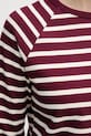 United Colors of Benetton longsleeve damski bawełniany 3PNUD10C5 bordowy