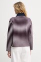Odzież United Colors of Benetton longsleeve damski bawełniany 3UJZD3019 bordowy