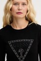 Guess πουλόβερ γυναικείο με βισκόζη MACIE μαύρο W6GR19.Z0608