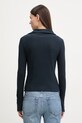 Odzież Rag & Bone longsleeve damski z wiskozy RE0G25HT3GW granatowy