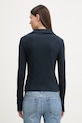 Odzież Rag & Bone longsleeve damski z wiskozy RE0G25HT3GW granatowy