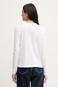 Oblečenie U.S. Polo Assn. tričko s dlhým rukávom dámske bavlnené WUP0785 biela