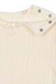 Dziewczynka Konges Sløjd longsleeve bawełniany MINNIE BLOUSE GOTS KS104372.PreSpring beżowy