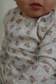 Konges Sløjd longsleeve bawełniany MINNIE BLOUSE GOTS wzorzyste beżowy KS104372.PreSpring