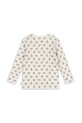 Dziewczynka Konges Sløjd longsleeve bawełniany MINNIE BLOUSE GOTS KS104372.PreSpring beżowy