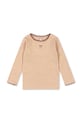 Detské tričko s dlhým rukávom Konges Sløjd ROLI BLOUSE nášivka béžová KS104414.PreSpring