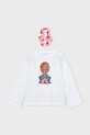 Mayoral longsleeve bawełniany dziecięcy 3020.6H.Mini.PPY2 biały SS26