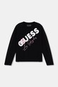 Guess longsleeve dziecięcy z elastanem czarny J6RI01.K6YW4.PPY2
