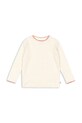 Konges Sløjd longsleeve dziecięcy MIMMI MODAL BLOUSE wzorzyste beżowy KS104991.PPY2
