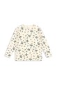 Konges Sløjd longsleeve dziecięcy MIMMI MODAL BLOUSE wzorzyste beżowy KS104991.PPY2