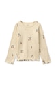 Liewood longsleeve dziecięcy Nieve Printed Longsleeve Rib T-shirt wzorzyste beżowy LW20679.PPY2