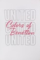 DÍVKA United Colors of Benetton tričko s dlouhým rukávem dětské bavlněné 3I9WC10S7.G.Stagionale bílá