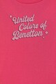 Djevojčice United Colors of Benetton majica dugih rukava za djecu od pamuka 3I9WC10S7.G.Stagionale roza