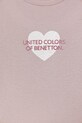 Dziewczynka United Colors of Benetton longsleeve bawełniany dziecięcy 3I9WG10LT.P.Stagionale różowy