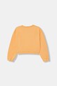 Guess bluza bawełniana dziecięca J6GQ00.KA6R4.PPY2.M pomarańczowy SS26