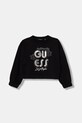 Guess bluza bawełniana dziecięca aplikacja czarny J6GQ00.KA6R4.PPY2.M