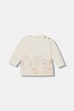 United Colors of Benetton longsleeve dziecięcy bawełniany beżowy 3I1XA1070.W.Stagionale