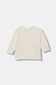 United Colors of Benetton longsleeve dziecięcy bawełniany 3I1XA1070.W.Stagionale beżowy SS26