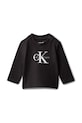 Calvin Klein Jeans longsleeve dziecięcy z elastanem czarny IN0IN00335.PPY2